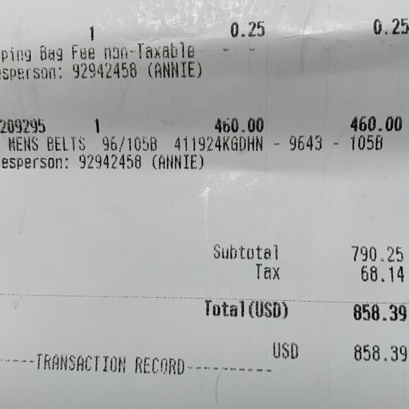 Gucci, Monogram Silver/Brown Belt - Picture 8 of 8